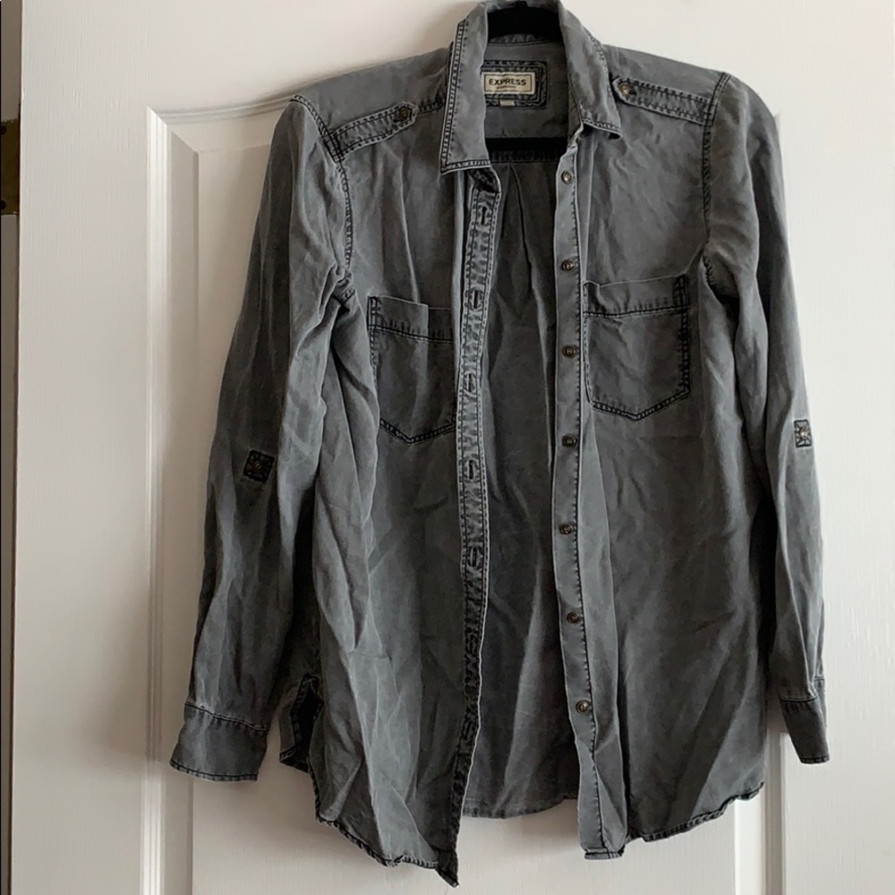 Express Boyfriend Button up